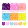 480Pcs 6 Colors Transparent Glass Beads Strands GLAA-YW0001-32-1