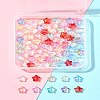 90Pcs 9 Colors Electroplate Glass Beads EGLA-FS0001-49-8