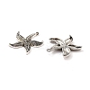 Tibetan Style Alloy Starfish/Sea Stars Pendants TIBEP-Q041-119AS-NR-2