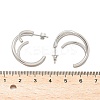 304 Stainless Steel Triple Stud Earrings EJEW-Z098-16P-4