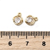 Brass Pave Cubic Zirconia Charms KK-A275-27G-3