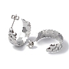 Non-Tarnish 304 Stainless Steel Heart Wrap Stud Earrings EJEW-I284-01P-2