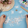 4Pcs Cotton Lace Clothing Patches PATC-FG0003-84-3