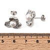 Brass Enamel Stud Earrings KK-CBAB173-02D-P-5
