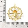 Rack Plating Brass with Cubic Zirconia Pendants KK-Z086-57G-3