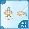 200Pcs 304 Stainless Steel Bead Caps STAS-UN0057-69-3