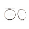 Non-Tarnish 201 Stainless Steel Linking Rings X-STAS-F192-001P-03-2