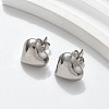 304 Stainless Steel Stud Earrings for Women LS-EJEW-A130-04P-1