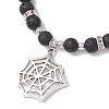 6Pcs Halloween Alloy Charms Bracelets BJEW-JB12099-4