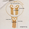 Elegant Zinc Alloy Hollow Heart Tassel Jewelry Set for Women LS-HX7925-5
