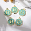 Golden Plated Alloy Enamel Charms ENAM-S118-05D-5