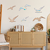 2 Bags 2 Colors Wooden Bird Wall Decorations AJEW-GA0008-94-5