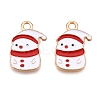 Christmas Theme Alloy Enamel Pendants ENAM-T020-10W-2