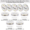5 rolls 5 size Copper Jewelry Wire CWIR-SC0001-03C-2