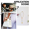 Natural Gemstone & Alloy Sun Pendant Car Hanging Ornaments HJEW-DR00027-7