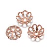Multi-Petal Brass Fancy Bead Caps LS-KK-E711-045RG-NR-1