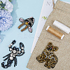3Pcs 3 Styles Animal Rhinestone Ornament Accessories PATC-GF0001-44-4
