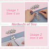 6Pcs Glass and Alloy DIY Clothing Accessories DIY-FG0008-13A-3