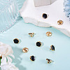 10Pcs 1-Hole Alloy Enamel Shank Buttons BUTT-TA0001-37-6