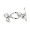 Brass Toggle Clasps KK-Z083-09P-1