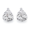 Brass Micro Pave Rosy Brown Cubic Zirconia Charms KK-N216-586P-2