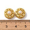 Rack Plating Hollow Brass Cubic Zirconia Beads KK-K381-21C-MG-3
