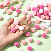 120Pcs 4 Colors  Polyester Pompom Ball FIND-SC0019-66A-4
