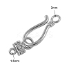 Alloy Hook Clasps X-PALLOY-2781-AS-FF-2