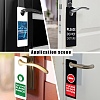 40Pcs 2 Colors Frosted PVC Plastic Hangtag AJEW-GL0001-22-6