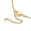 Crystal Stone Cage Pendant Necklaces NJEW-JN04760-03-4