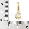 Brass Micro Pave Cubic Zirconia Pendants X-KK-U050-05G-02-3