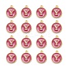 Golden Plated Alloy Enamel Charms LS-ENAM-S118-08Y-2