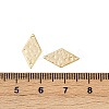 Brass Textured Geometric Connector Charms KK-B137-10G-01-3