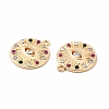 Rack Plating Eco-friendly Alloy Rhinestone Pendants FIND-A025-02G-2