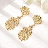 304 Stainless Steel Dangle Stud Earrings EJEW-K268-43C-G-2