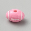 Opaque Acrylic European Beads SACR-CJC0001-34E-1
