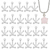 24Pcs Brass Charms Cabochon Settings KK-PH0014-17B-1