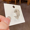 Brass & Imitation Pearl Laciness Cuff Open Rings for Women FS-WG6F3E9-02-1