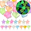 15Pcs 15 Styles Luminous Transparent Resin Pendants RESI-YW0001-79-1