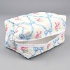 Flower Print Cotton & Polyester Cosmetic Zipper Bag AJEW-WH20002-74B-2