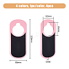 4Pcs 4 Colors Wood Doorknob Hanging Blackboard Signs AJEW-FH0003-16-2