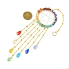 Teardrop Glass Pendant Decoration HJEW-JM02120-3