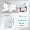 2Pcs PVC Mini Photocard Holder Book AJEW-SP0002-20A-03-2