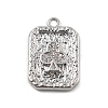 Brass Micro Pave Cubic Zirconia Pendants KK-D283-30P-02-1