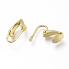 Brass Clip-on Earring Findings X-KK-Z007-30G-2