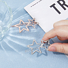 10Pcs 2 Colors Alloy Rhinestone Hair Clips PHAR-HS0001-03-3