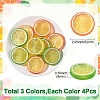 12Pcs 3 Colors PVC Plastic Cabochons KY-SP0001-70-2