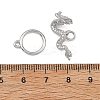 SHEGRACE Dragon Brass Micro Pave Clear Cubic Zirconia Toggle Clasps XGRQ58413-788P-3