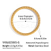 Vintage 304 Stainless Steel Plain Bangles for Women DV1538-1-2