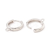 Brass Hoop Earring Findings KK-P217-22P-2